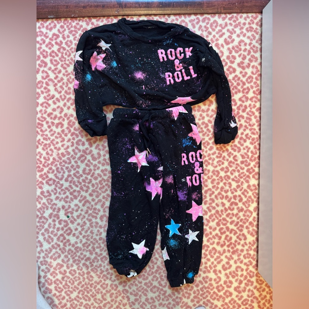 Rock & Roll Star Print Matching Set